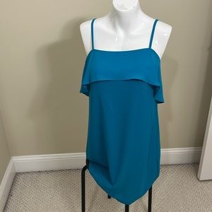 NWT Alice + Olivia Etta Crepe Dress In Laguna